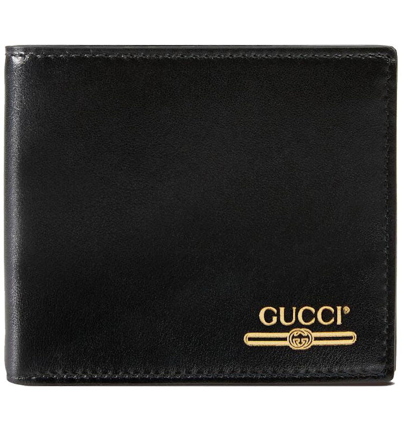 Gucci Leather Wallet with Gucci Logo (8 Card Slot) Black