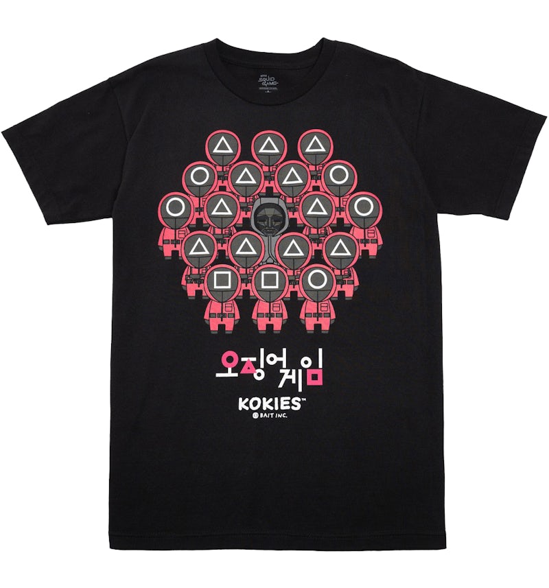 Netflix x Kokies x Squid Game x BAIT Front Tee Black