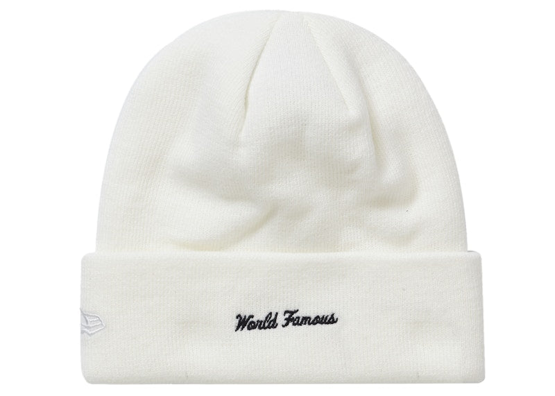 Supreme New Era Box Logo Beanie (FW21) White