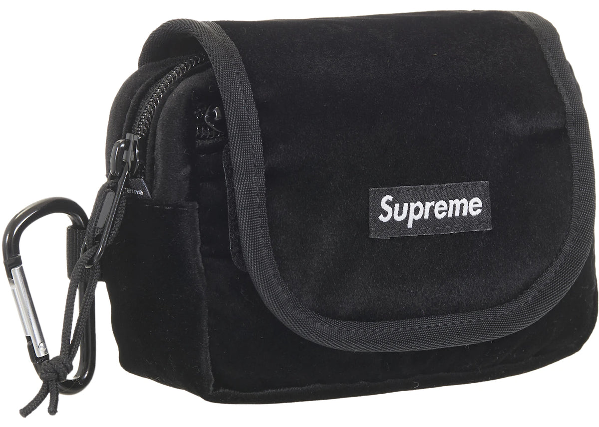 Supreme Velvet Mini Pouch Black