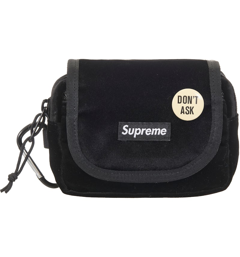 Supreme Velvet Mini Pouch Black