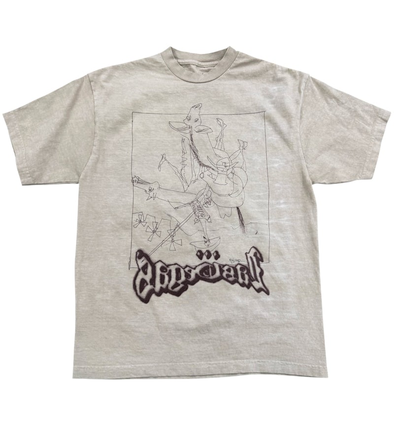 Travis Scott x Ralph Steadman Sketch Tee Grey