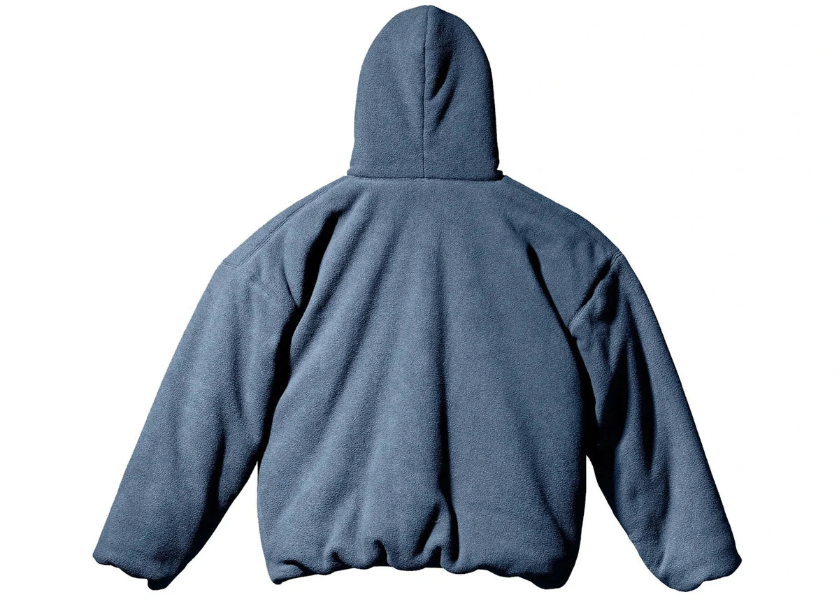 Yeezy Gap Polar Fleece Padded Hoodie Dark Blue