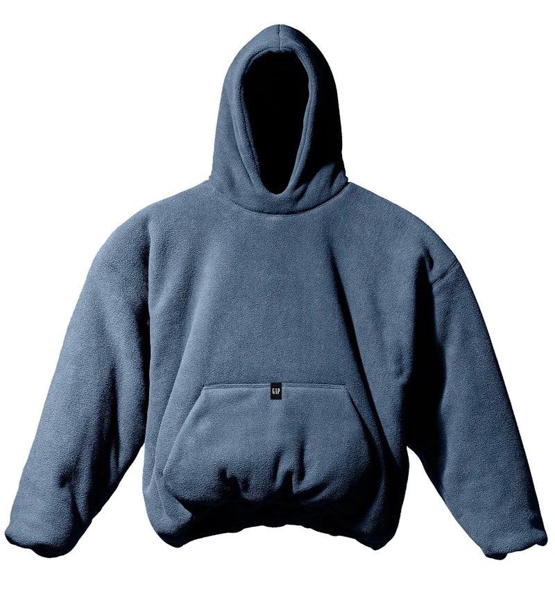 Yeezy Gap Polar Fleece Padded Hoodie Dark Blue